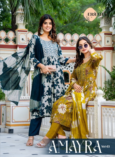 Amayra Vol 3 By Erraha Vetican Kurti With Bottom Dupatta Wholesale Market In Surat